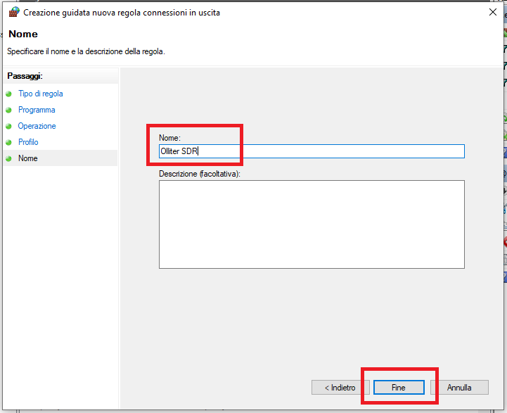 Complete rule creation