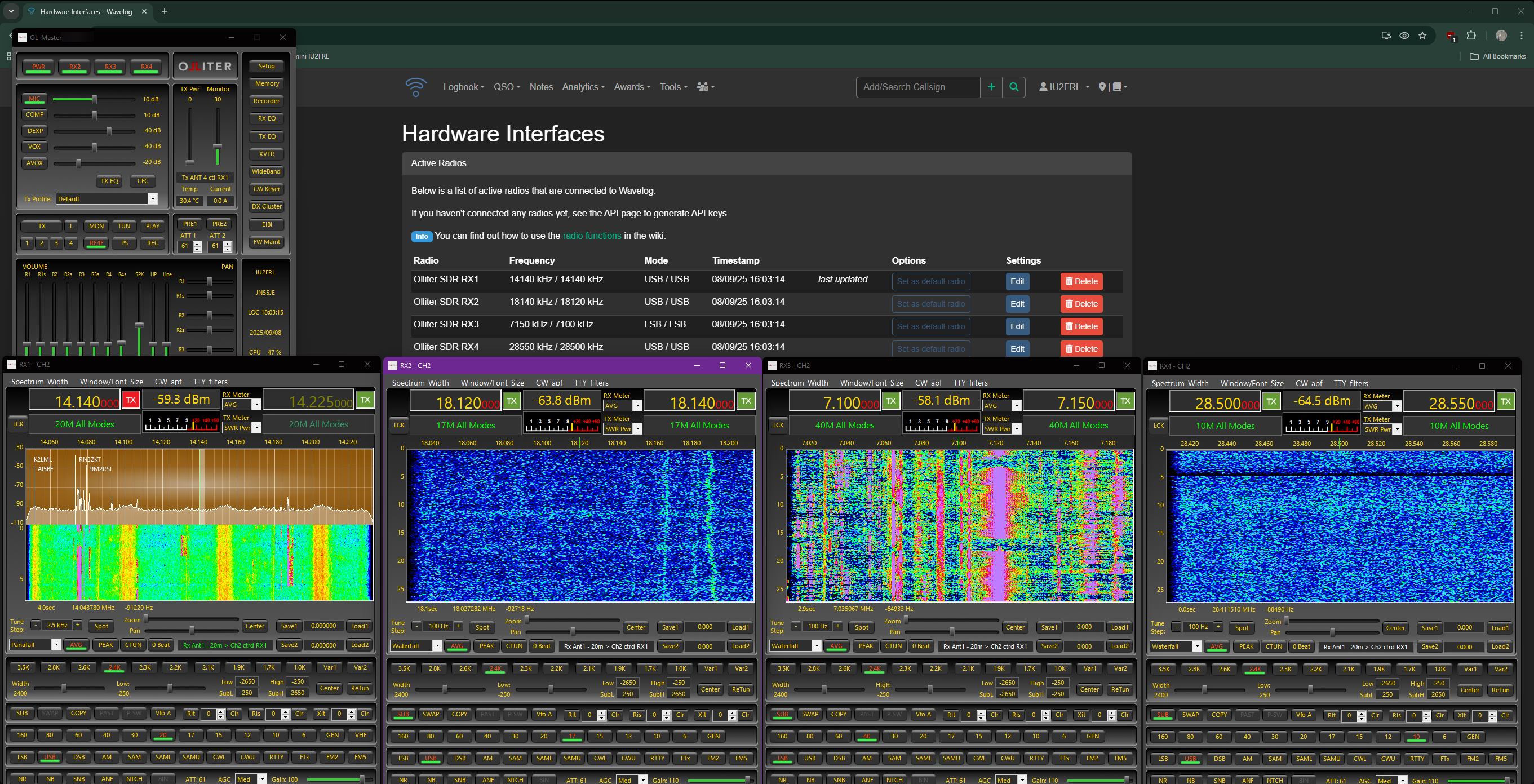 OL-Master and Wavelog