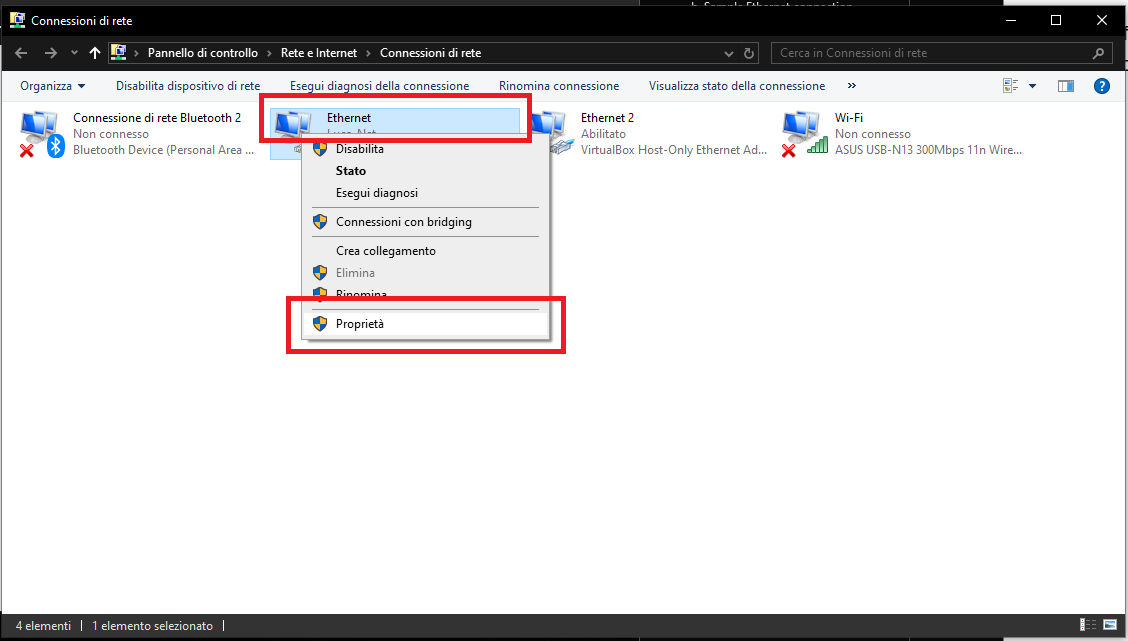 TCP/IP V4 settigns